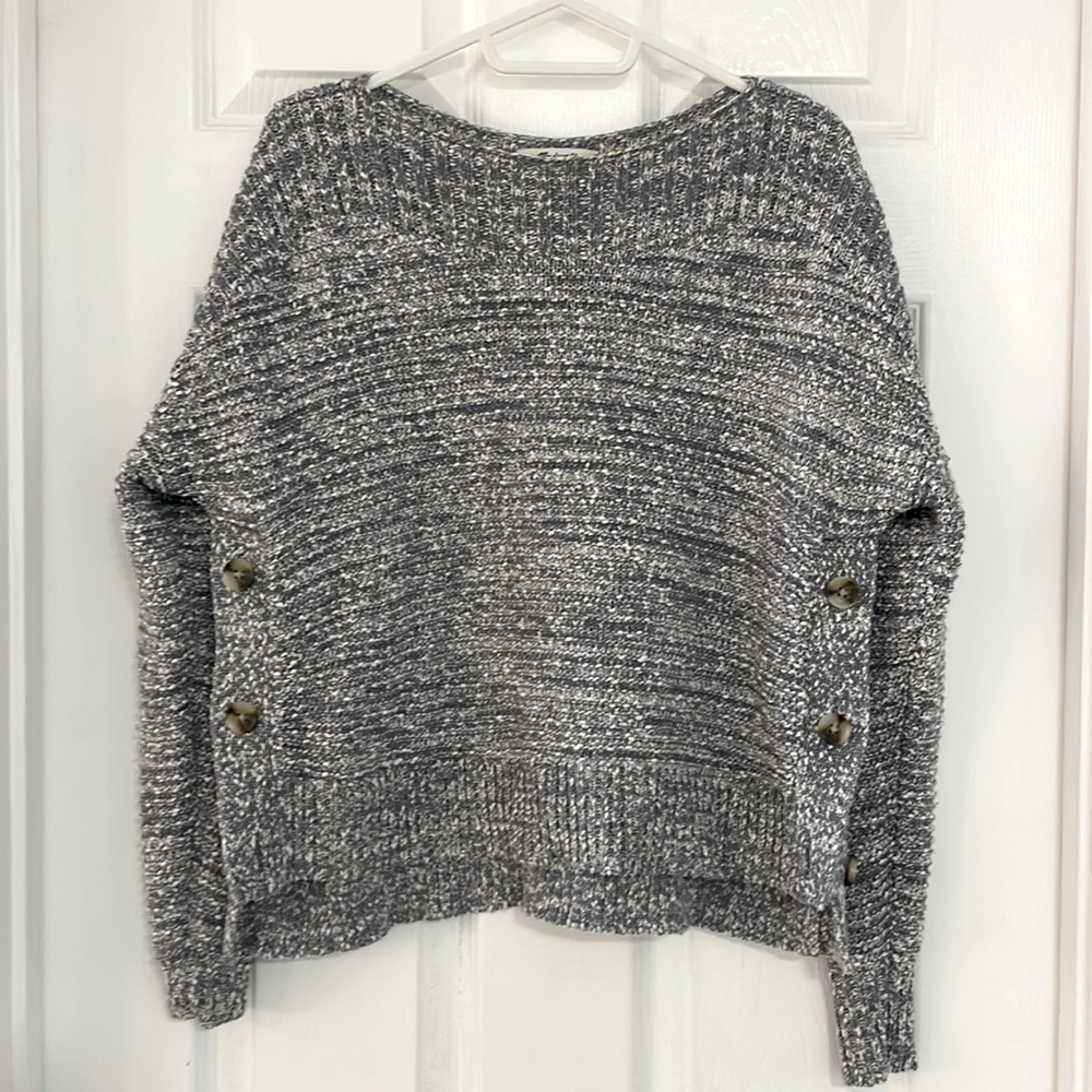 Madewell BOATNECK SIDE-BUTTON SWEATER